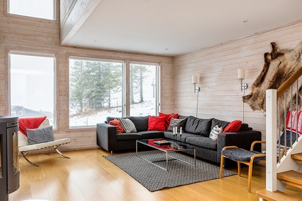 Allrum med rymlig hörnsoffa