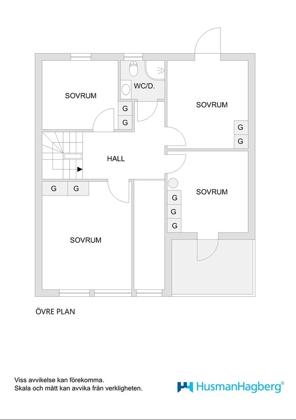 Planskiss övre plan