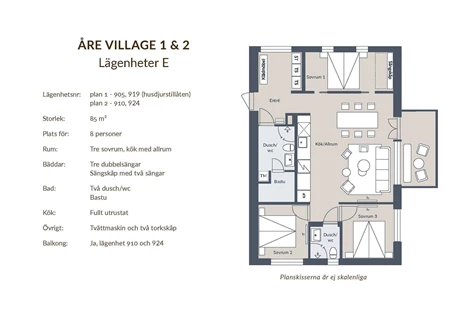 Årevägen 150 lgh 905 V. 11, 32 & 43